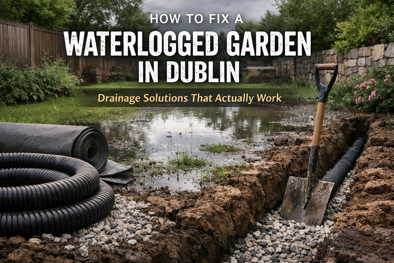 How to Fix a Waterlogged Garden in Dublin (Drainage Solutions That Actually Work)