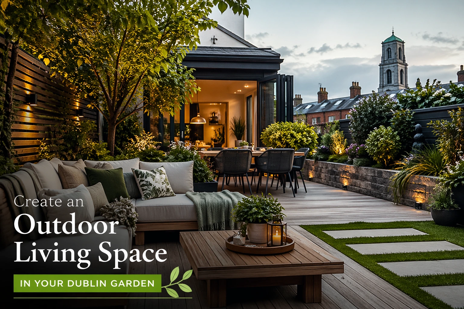 How to Create an Outdoor Living Space in Your Dublin Garden