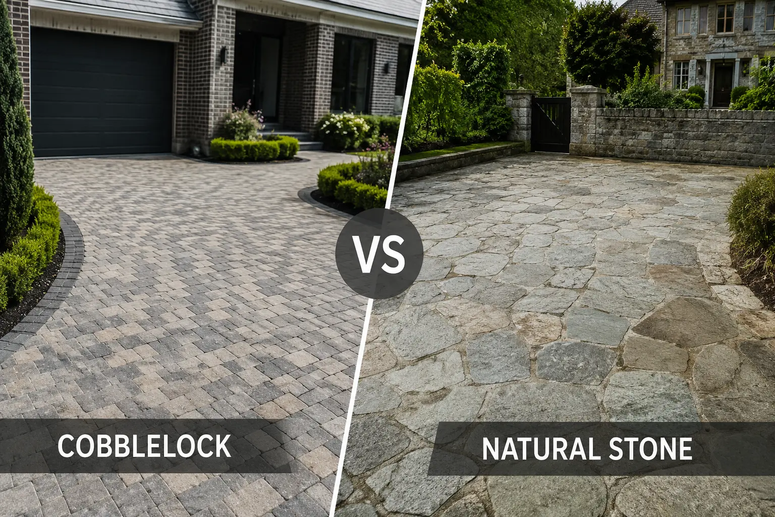 Cobblelock vs Natural Stone Driveways A Dublin Comparison