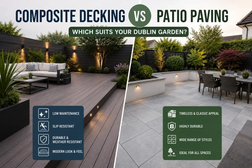 Composite Decking vs Patio Paving