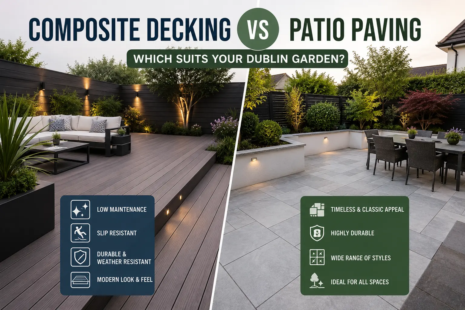 Composite Decking vs Patio Paving