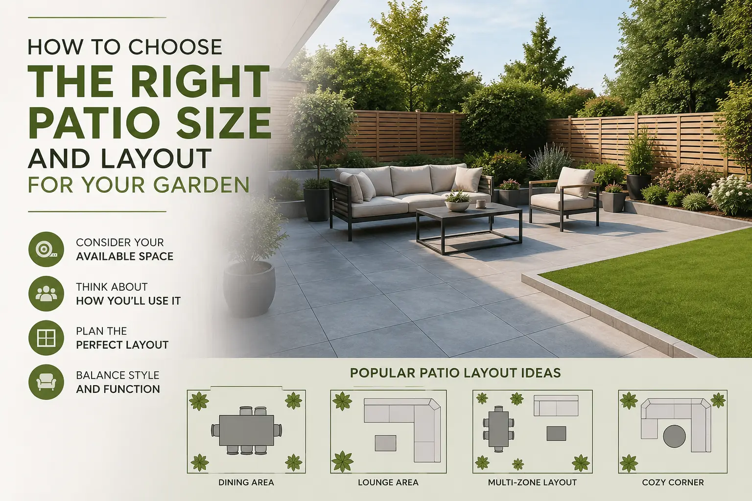 Right Patio Size